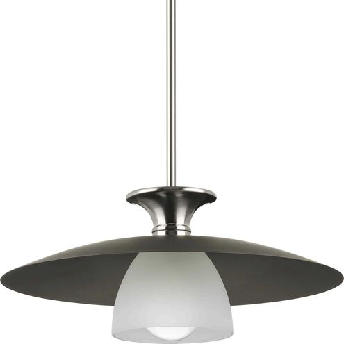 Trimble 1 Light 18 inch Brushed Nickel Pendant Ceiling Light, Design Series
