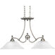 Renovations 2 Light 16 inch Antique Nickel Chandelier Ceiling Light