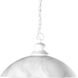 Travera 1 Light 20 inch Textured White Pendant Ceiling Light