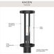 Kagen 1 Light 18 inch Matte Black Outdoor Post Light