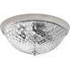 Entice 3 Light 14 inch Polished Nickel Flush Mount Ceiling Light