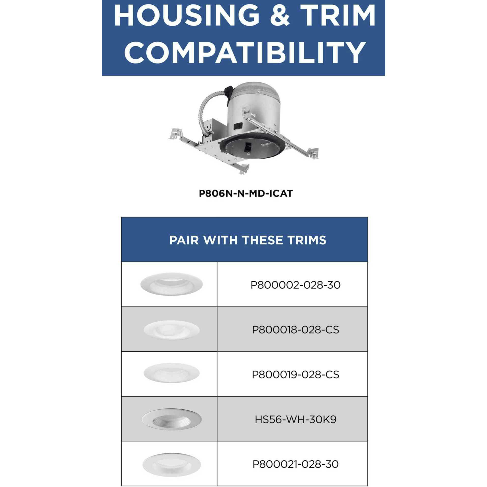 6in Recessed Housing BR-40 Unfinished Recessed Can in New Construction