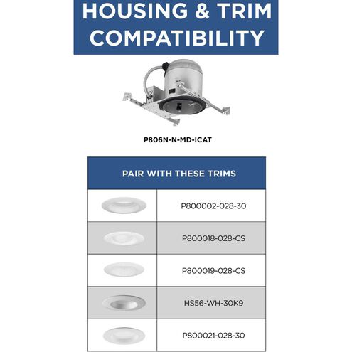 6in Recessed Housing BR-40 Unfinished Recessed Can in New Construction