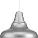 District 1 Light 12 inch Metallic Gray Outdoor Hanging Lantern, Large