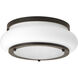 Opal-Linen LED LED 12 inch Antique Bronze Flush Mount Ceiling Light, Progress LED