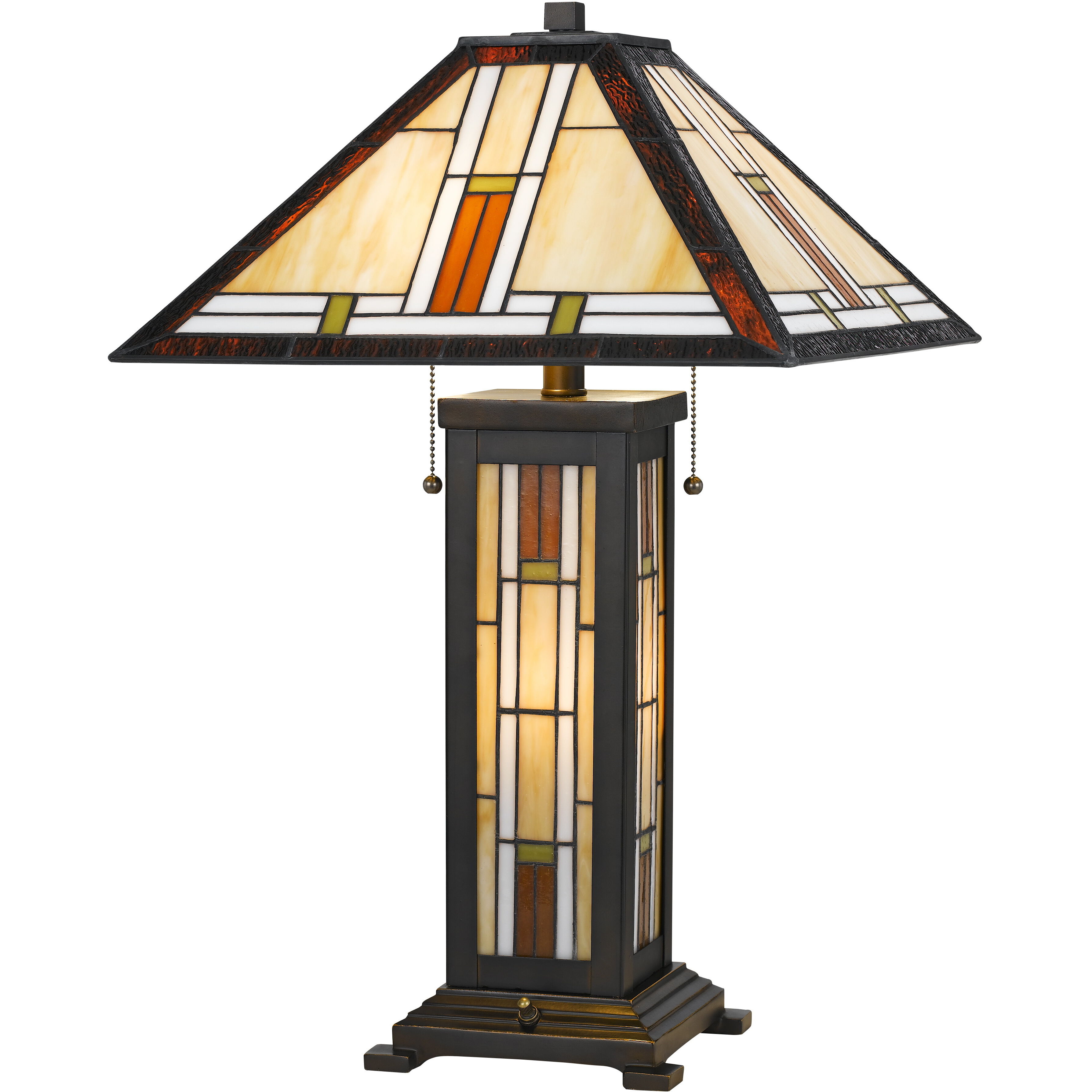 Tiffany 25 inch 60 watt Tiffany Table Lamp Portable Light