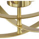 Equinox 5 Light 22 inch Satin Brass Pendant Ceiling Light