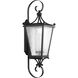 Cadence 1 Light 38 inch Black Outdoor Wall Lantern, Extra Large, Design Series