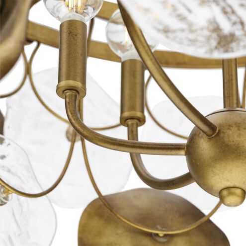 Loretta 6 Light 27 inch Gold Ombre Chandelier Ceiling Light, Design Series