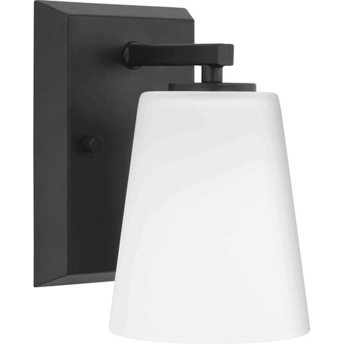 Vertex 1 Light 4.75 inch Matte Black Bath Light Wall Light