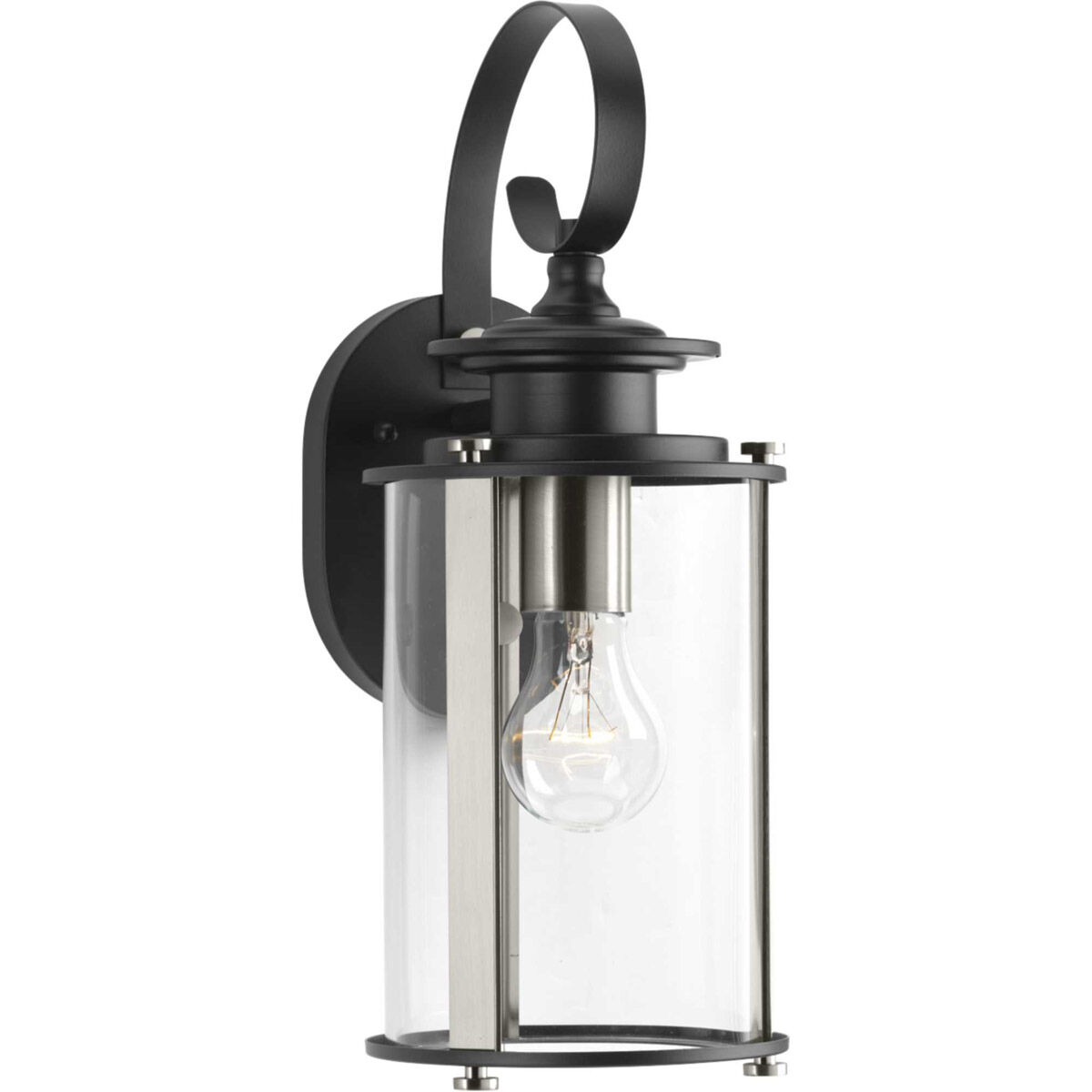 Squire Outdoor Wall Lantern in Black, Small
