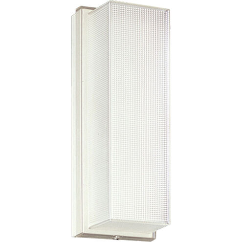 Hard-Nox 1 Light 12 inch White Outdoor Wall Lantern in Prismatic