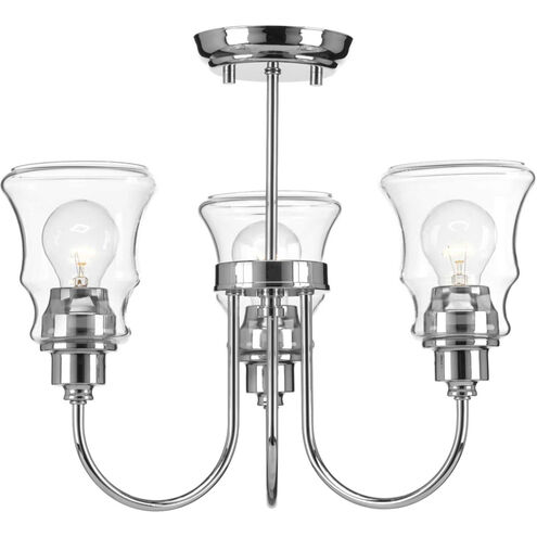 Litchfield 3 Light 18 inch Polished Chrome Semi-Flush Mount Convertible Ceiling Light