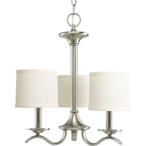 Inspire 3 Light 17 inch Brushed Nickel Chandelier Ceiling Light