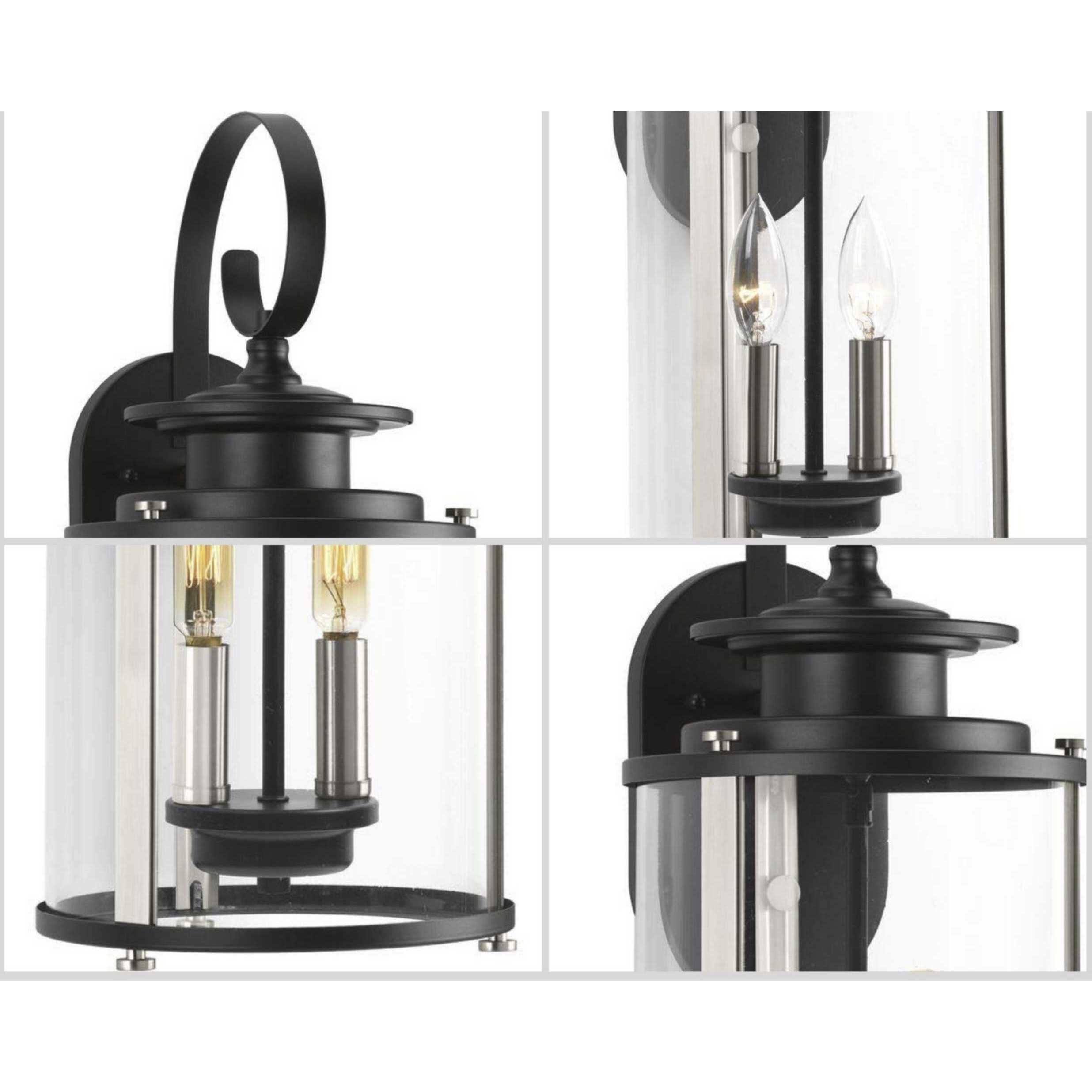 衝撃の激安コスパ・掘り出し物も Wall Outdoor Squire P560037-031 Progress Lantern Black in その他