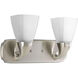 Addison 2 Light 16 inch Brushed Nickel Bath Vanity Wall Light