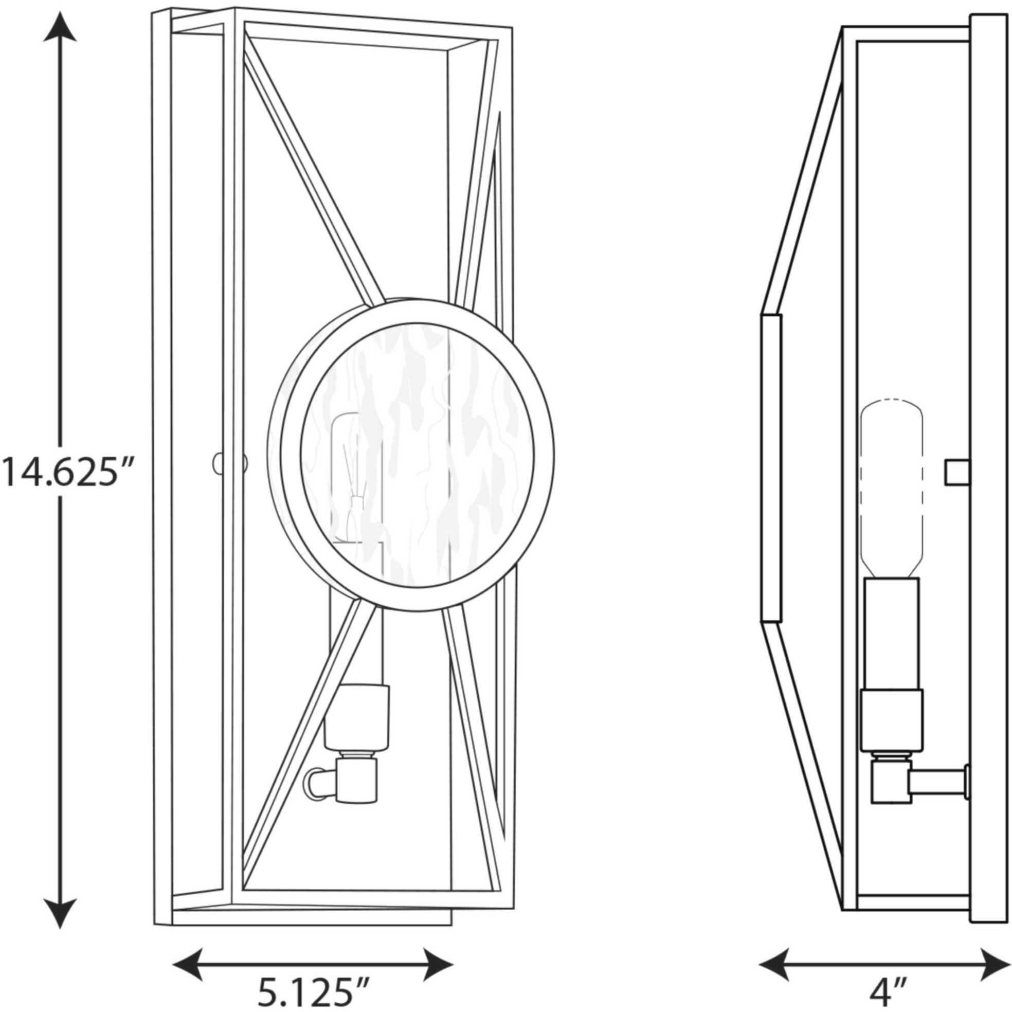 Cumberland 1 Light 5 inch Matte Black ADA Wall Sconce Wall Light, Design Series