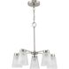 Tanner 5 Light 20.5 inch Brushed Nickel Chandelier Ceiling Light