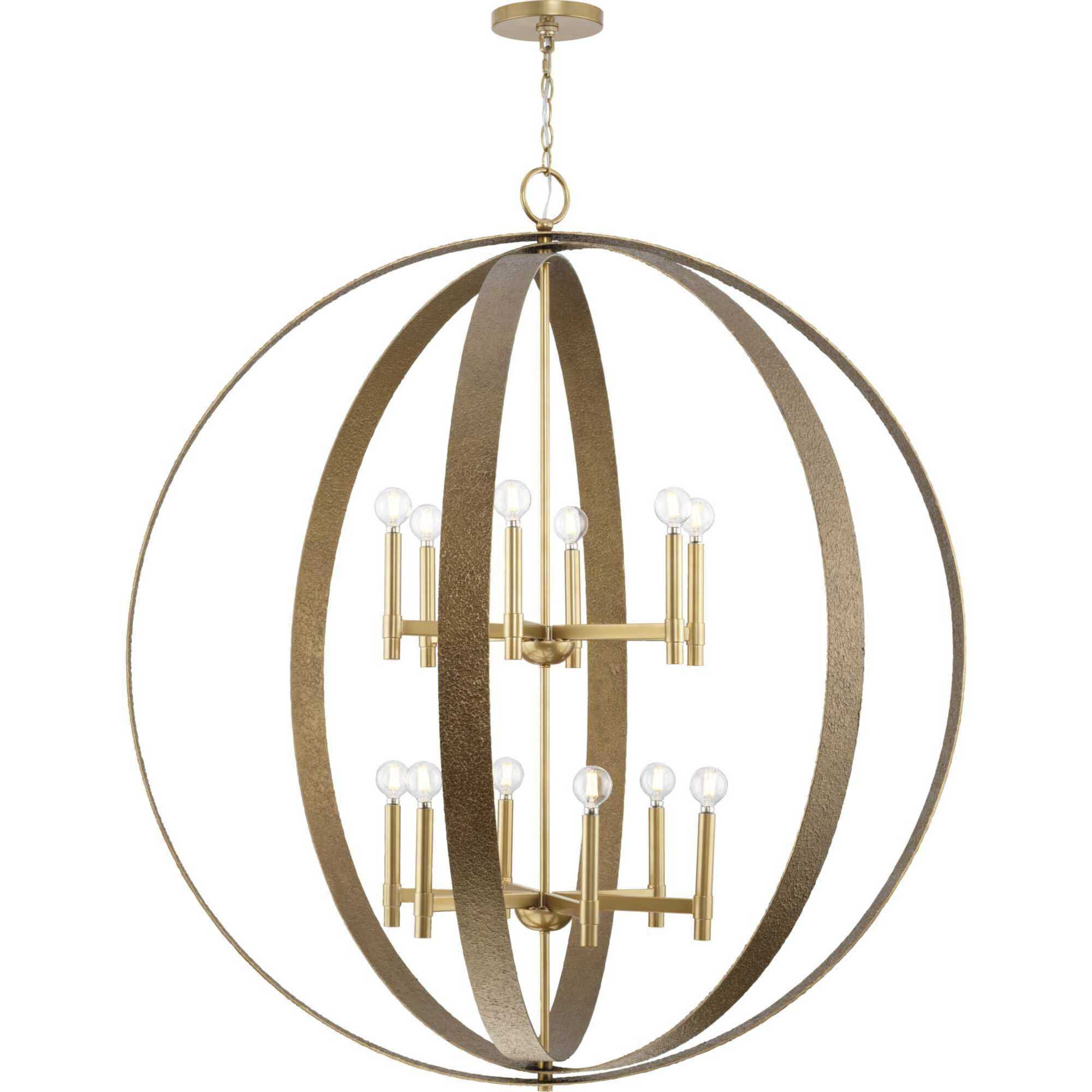 Allegheny 12 Light 42.87 inch Soft Gold Chandelier Ceiling Light, Design Series