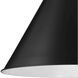 Hinton 1 Light 16 inch Matte Black Pendant Ceiling Light