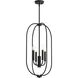 Reines 4 Light 14 inch Matte Black Foyer Pendant Ceiling Light
