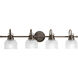 Archie 4 Light 36 inch Venetian Bronze Bath Vanity Wall Light