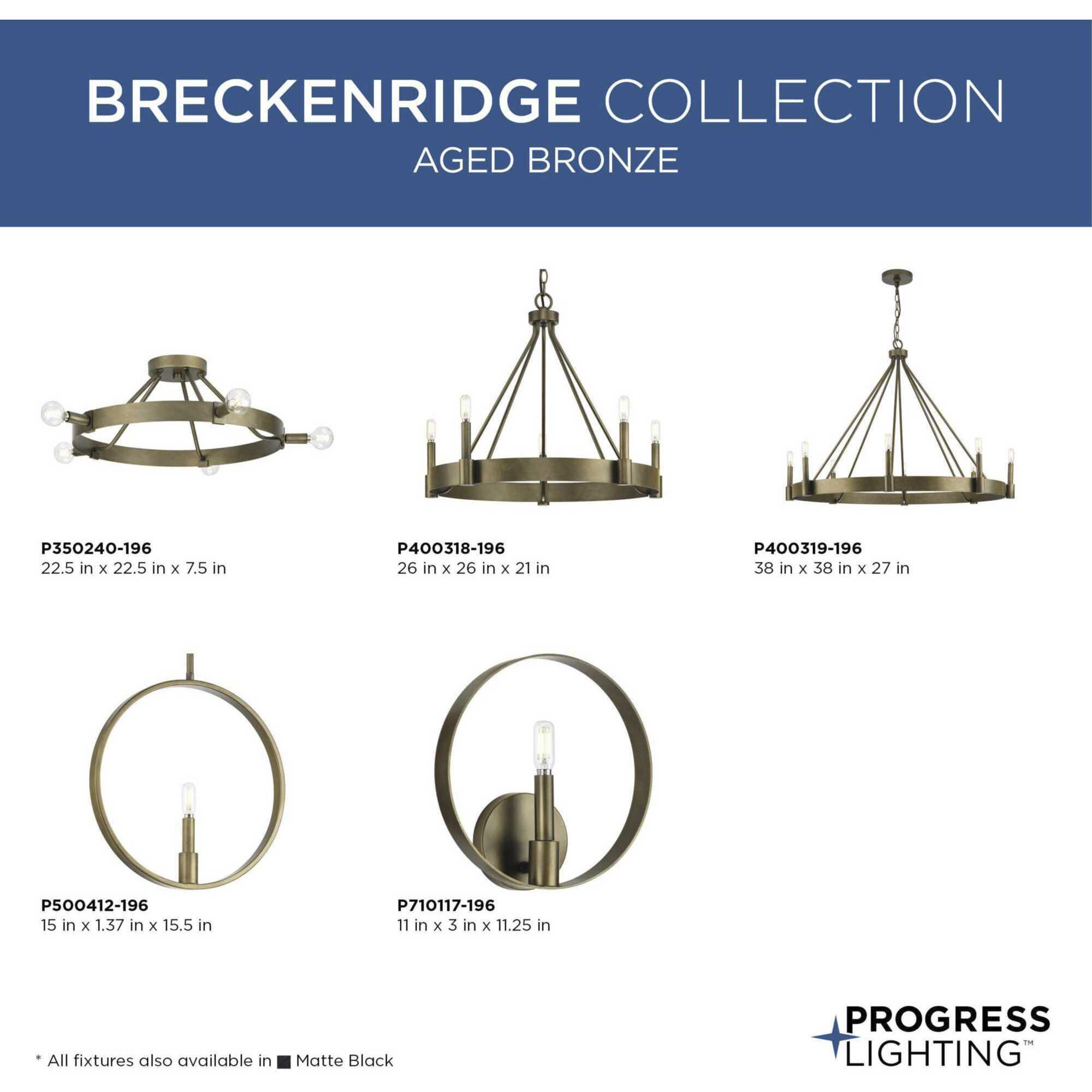 Breckenridge 5 Light 26 inch Aged Bronze Chandelier Ceiling Light, Design Series