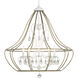 Fleurette 5 Light 32.13 inch Cottage White Chandelier Ceiling Light