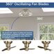 Fanin 20.62 inch Polished Chrome with Silver Blades Outdoor Ceiling Fan