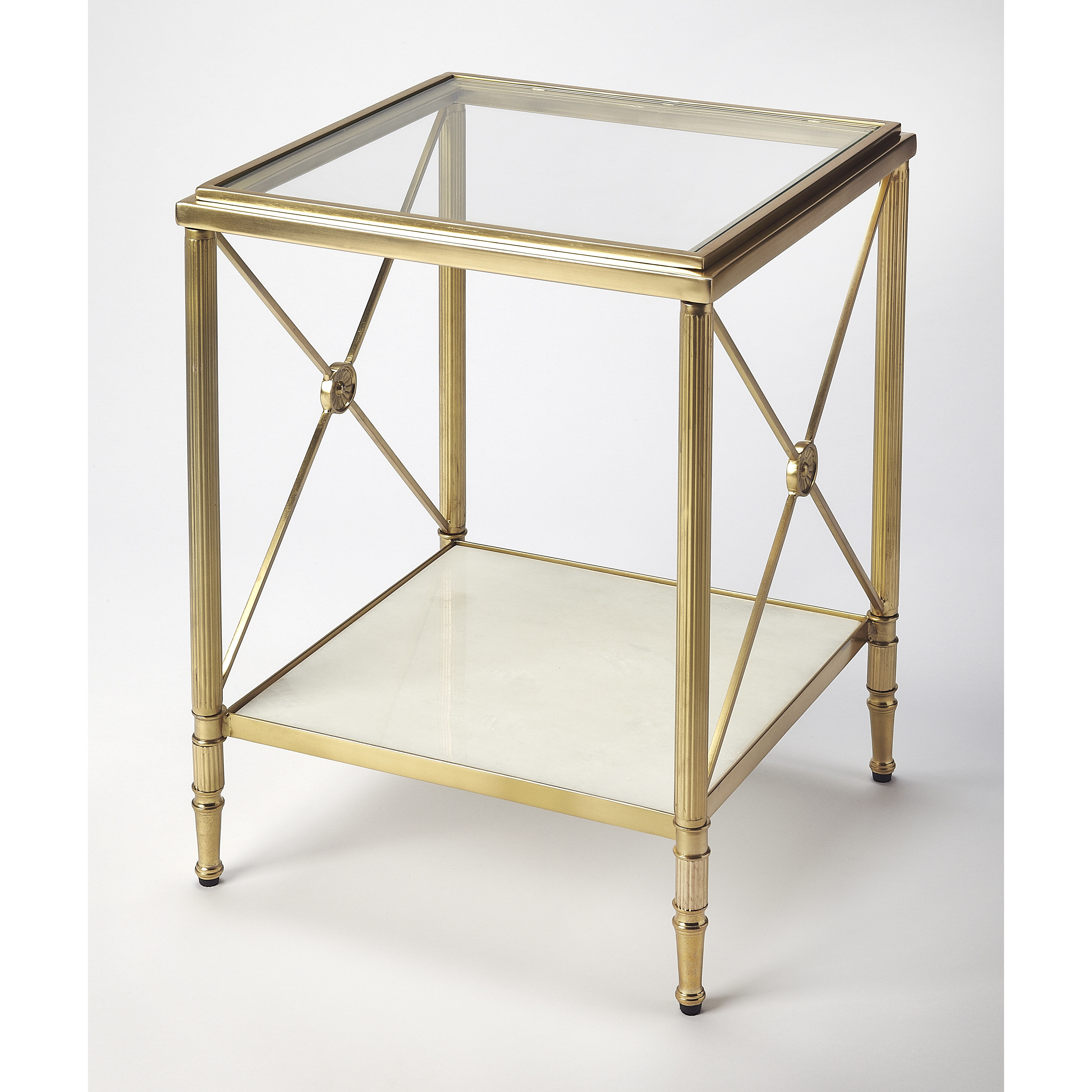 Taren Gold 23 X 16 inch Metalworks Accent Table