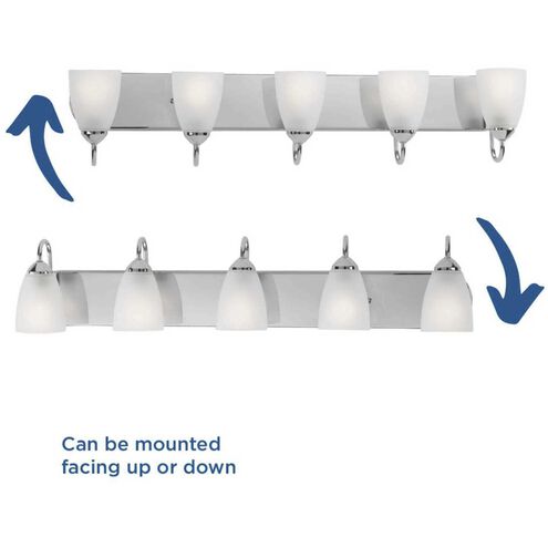 Gather 5 Light 36 inch Polished Chrome Bath Vanity Wall Light