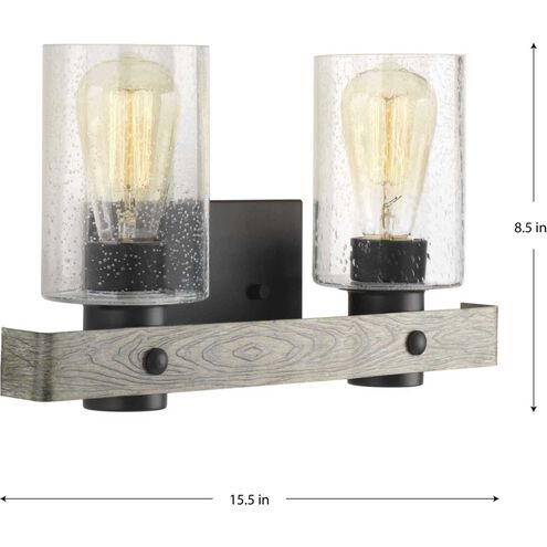 Gulliver 2 Light 16 inch Graphite Bath Vanity Wall Light