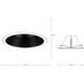 6in Shallow Recessed Trim PAR-30SN Black Step Baffle Trim