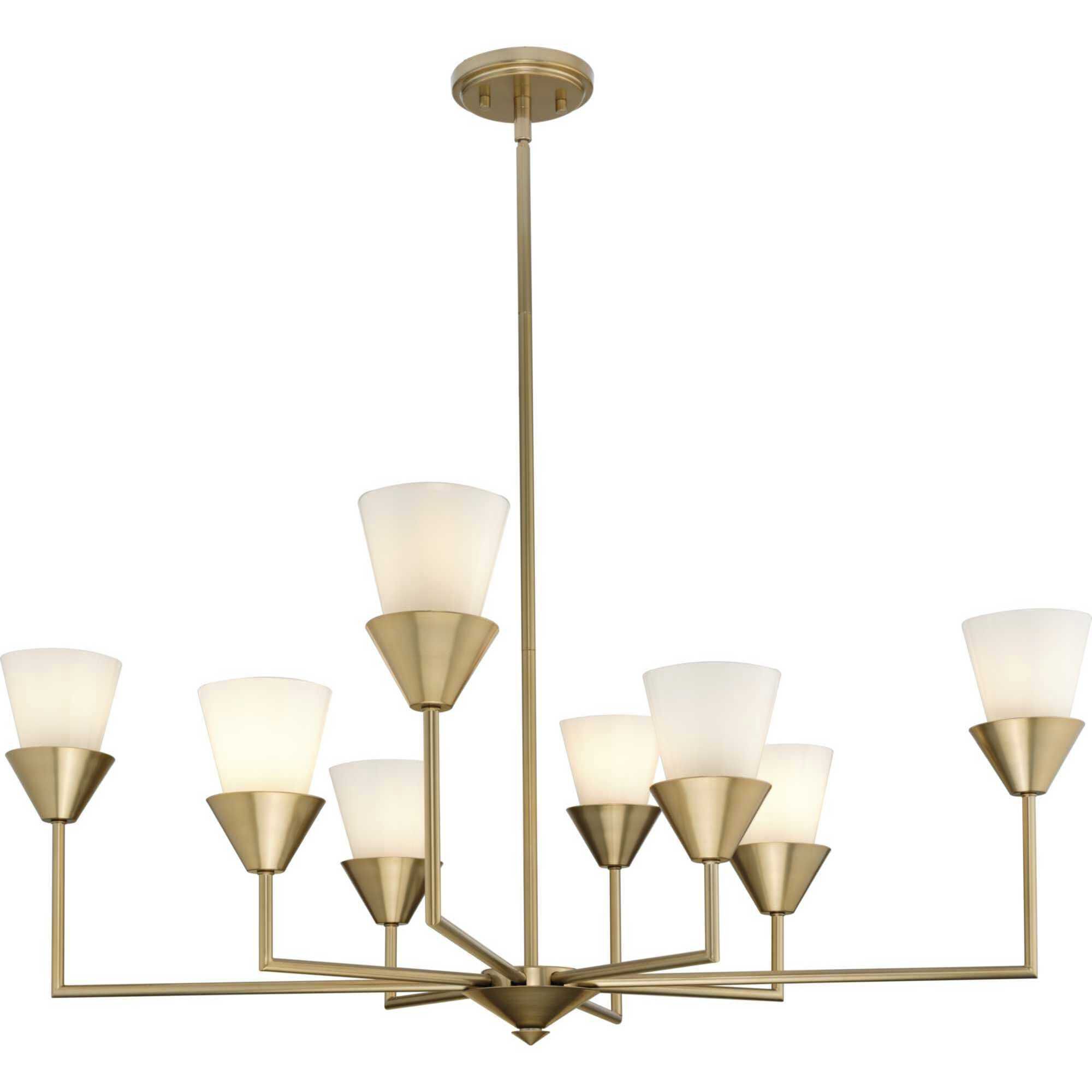 Pinellas 8 Light 40 inch Soft Gold Chandelier Ceiling Light, Design Series