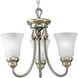 Huntington 3 Light 19 inch Colonial Silver Chandelier Ceiling Light
