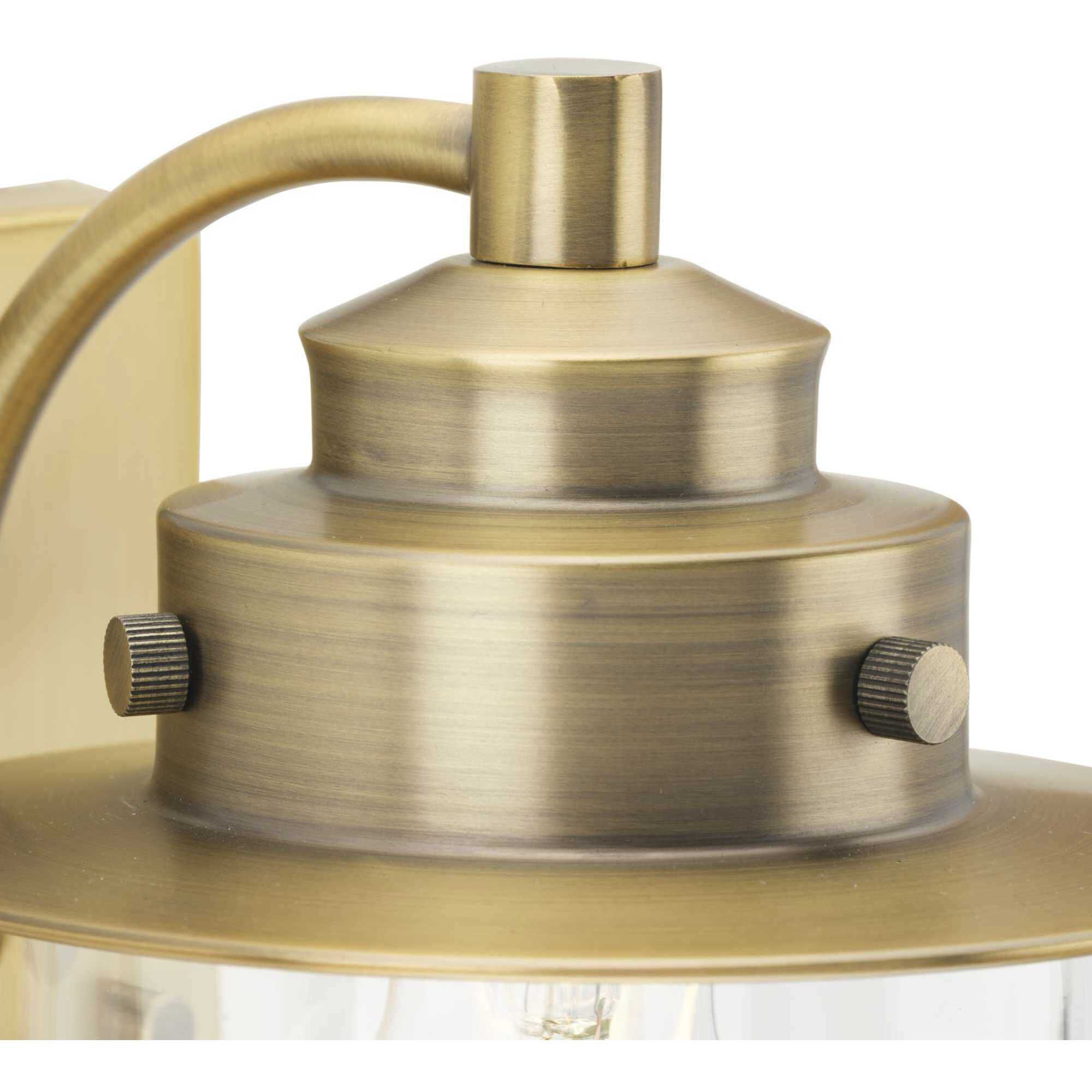 Northlake 4 Light 32.5 inch Vintage Brass Bath Light Wall Light