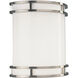 Compact Fluorescent Wall 1 Light 9.38 inch Brushed Nickel ADA Wall Sconce Wall Light