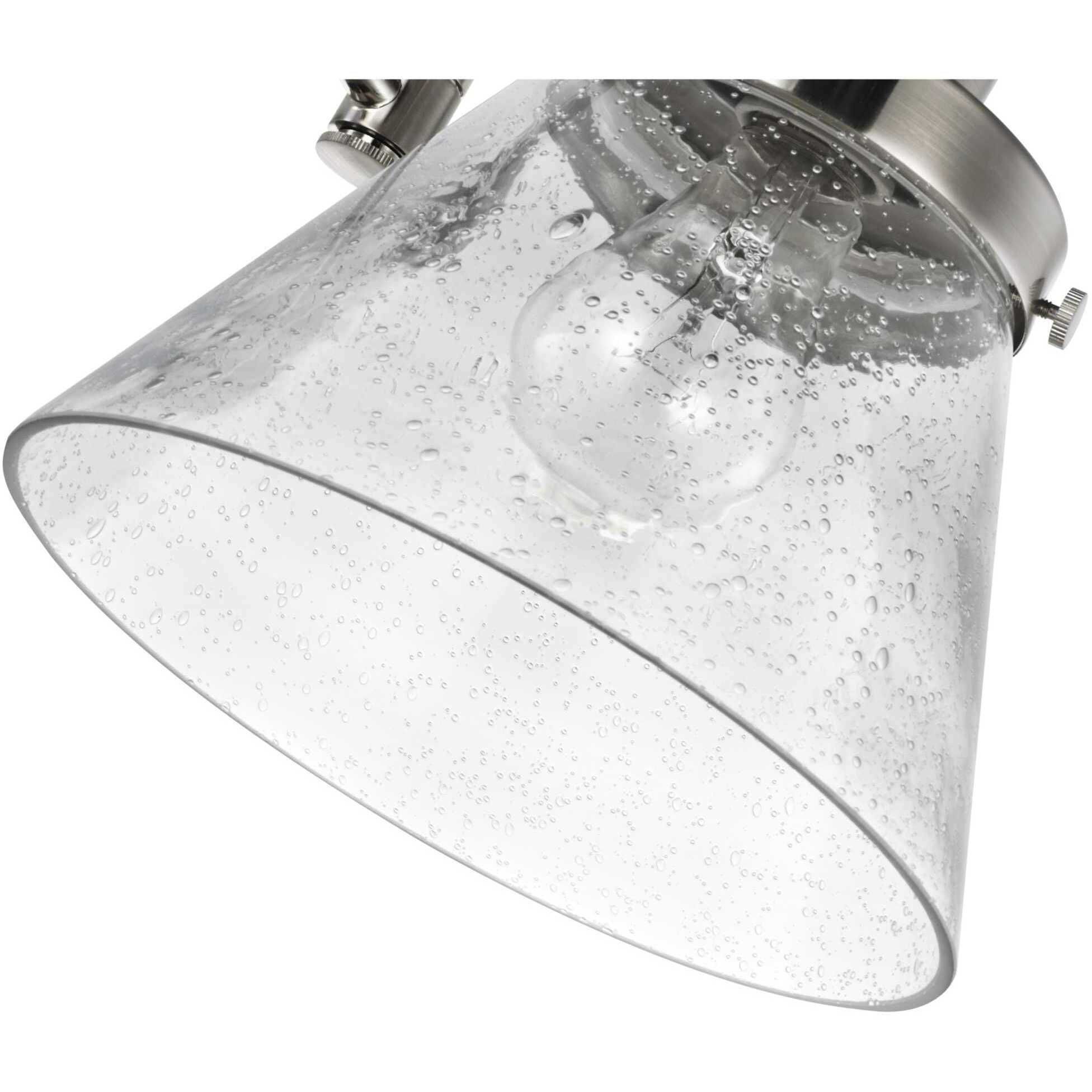 Hinton 12 inch 60.00 watt Brushed Nickel Swing Arm Wall Light
