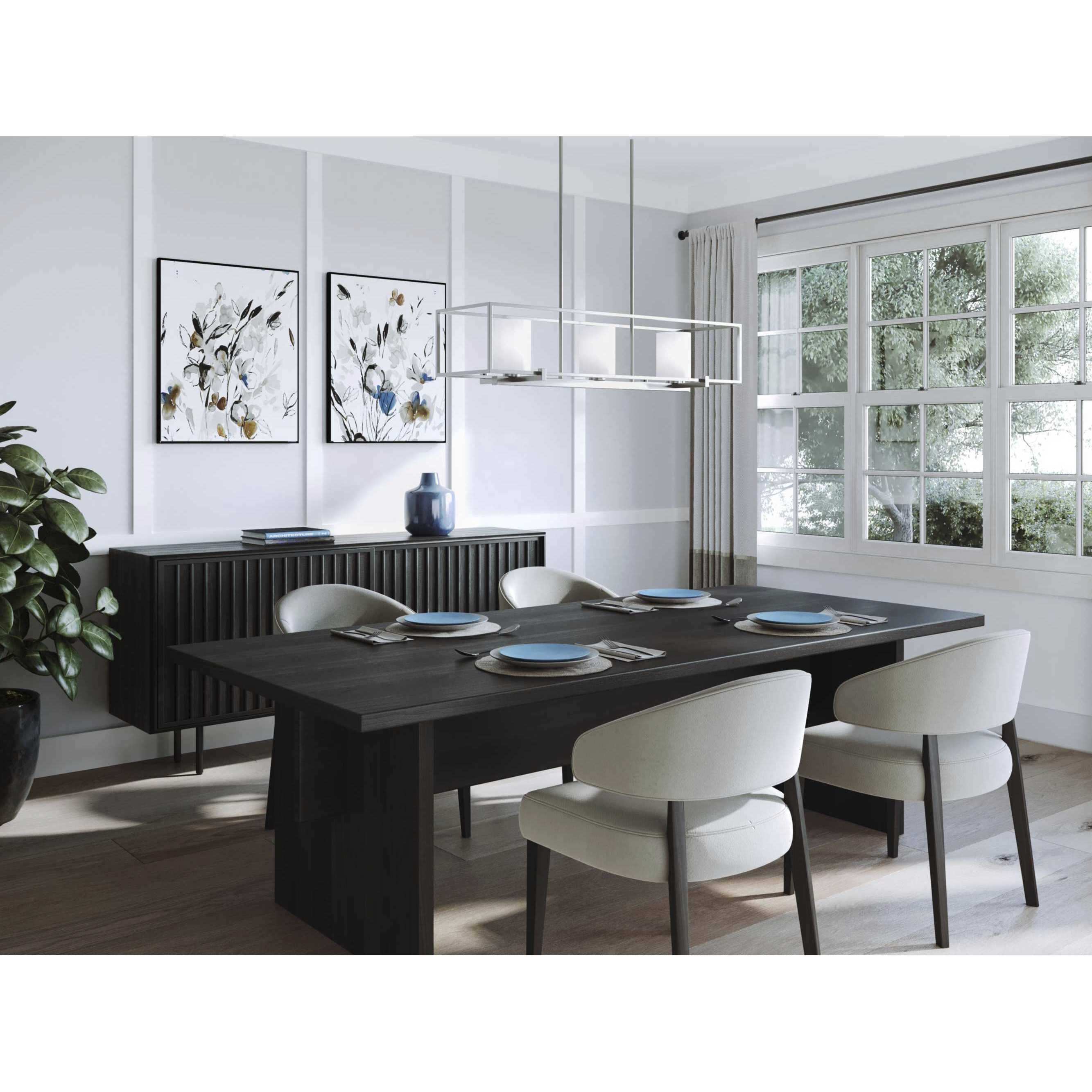 Chadwick 3 Light 40 inch Brushed Nickel Island Chandelier Ceiling Light