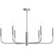 Reines 6 Light 32 inch Brushed Nickel Chandelier Ceiling Light