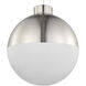 Globe LED LED Brushed Nickel Pendant Ceiling Light, Progress LED