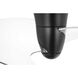 Beal 36 inch Matte Black with Clear/White Metal Flake Blades Ceiling Fan