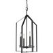 Vertex 4 Light 15 inch Matte Black Foyer Light Ceiling Light