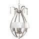 Dazzle 4 Light 18 inch Brushed Nickel Foyer Pendant Ceiling Light