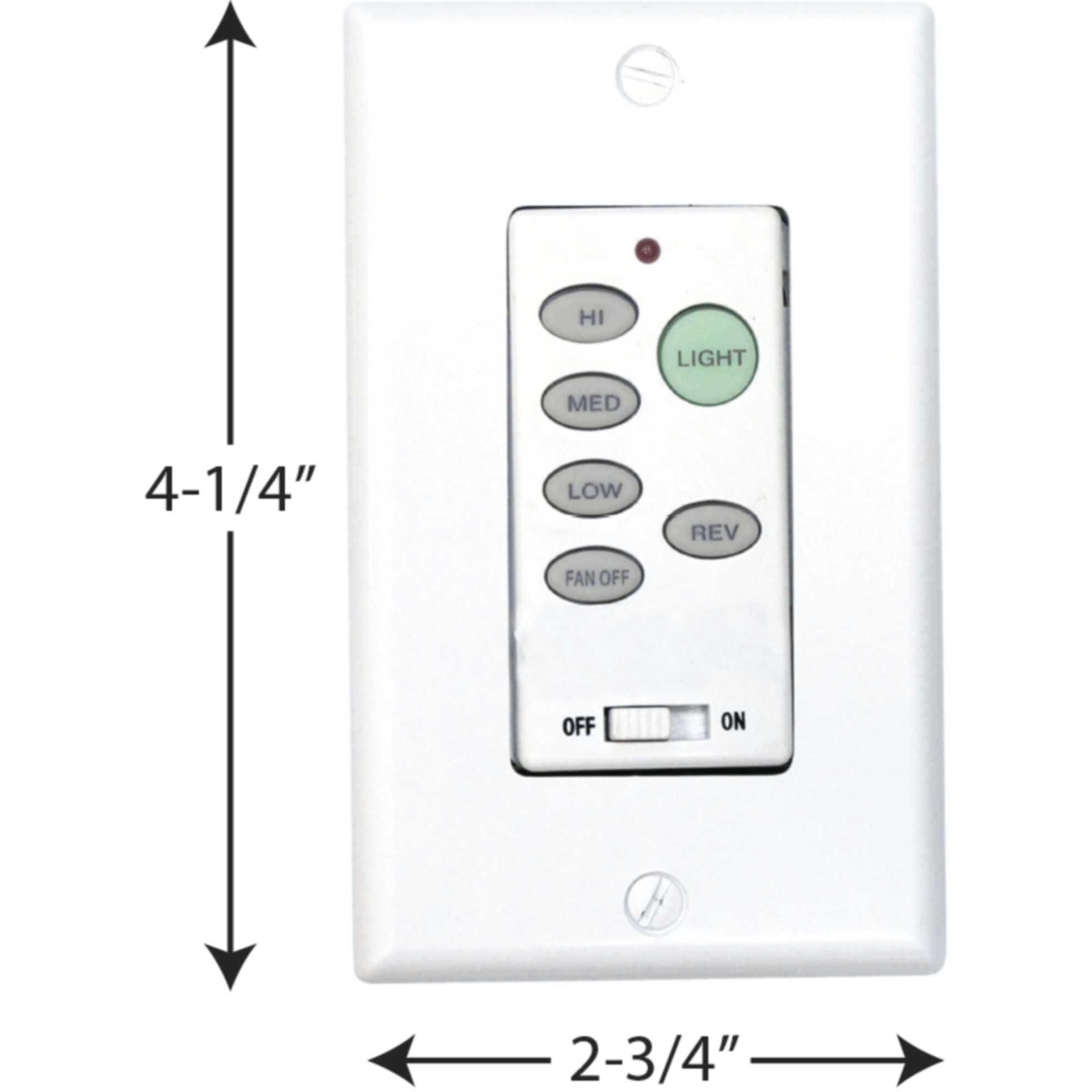 AirPro 120 White Ceiling Fan Remote Control