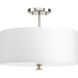 Cordin 3 Light 16 inch Brushed Nickel Semi-Flush Mount Convertible Ceiling Light, Design Series