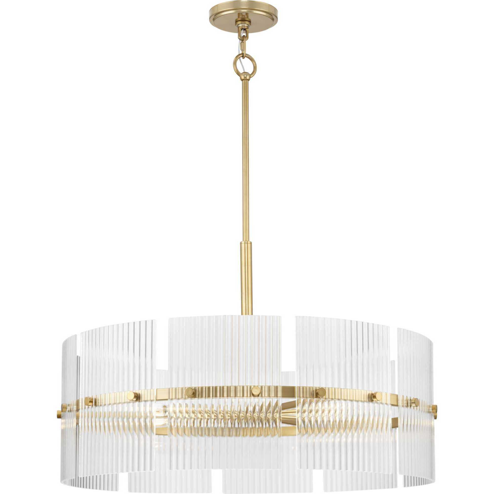 Seville 6 Light 27.87 inch Soft Gold Chandelier Ceiling Light, Design Series