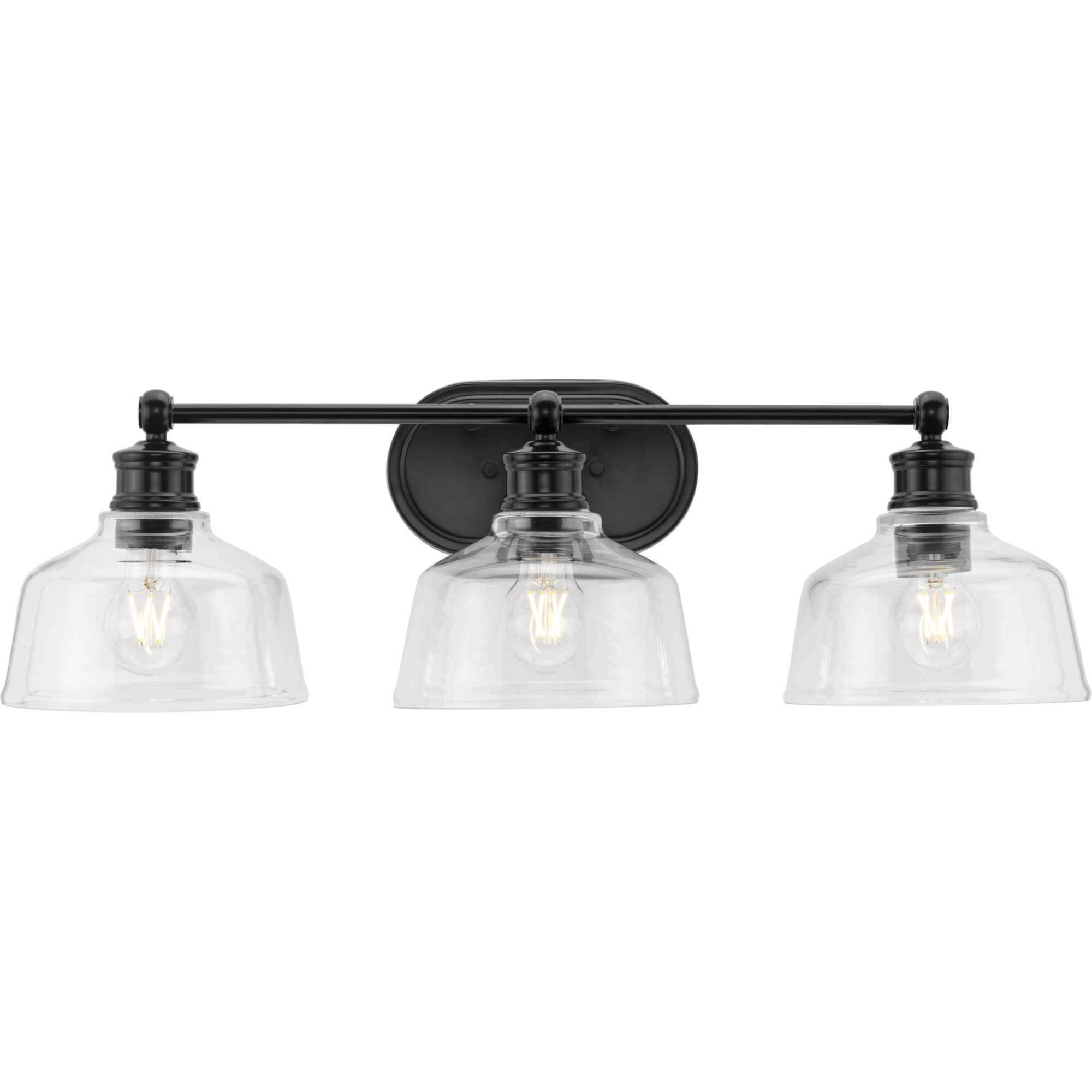 Singleton 3 Light 26.5 inch Matte Black Bath Vanity Wall Light