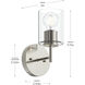 Replay 1 Light 6 inch Polished Nickel Bath & Vanity Light Wall Light