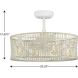 Belva 22 inch Cottage White Fandelier